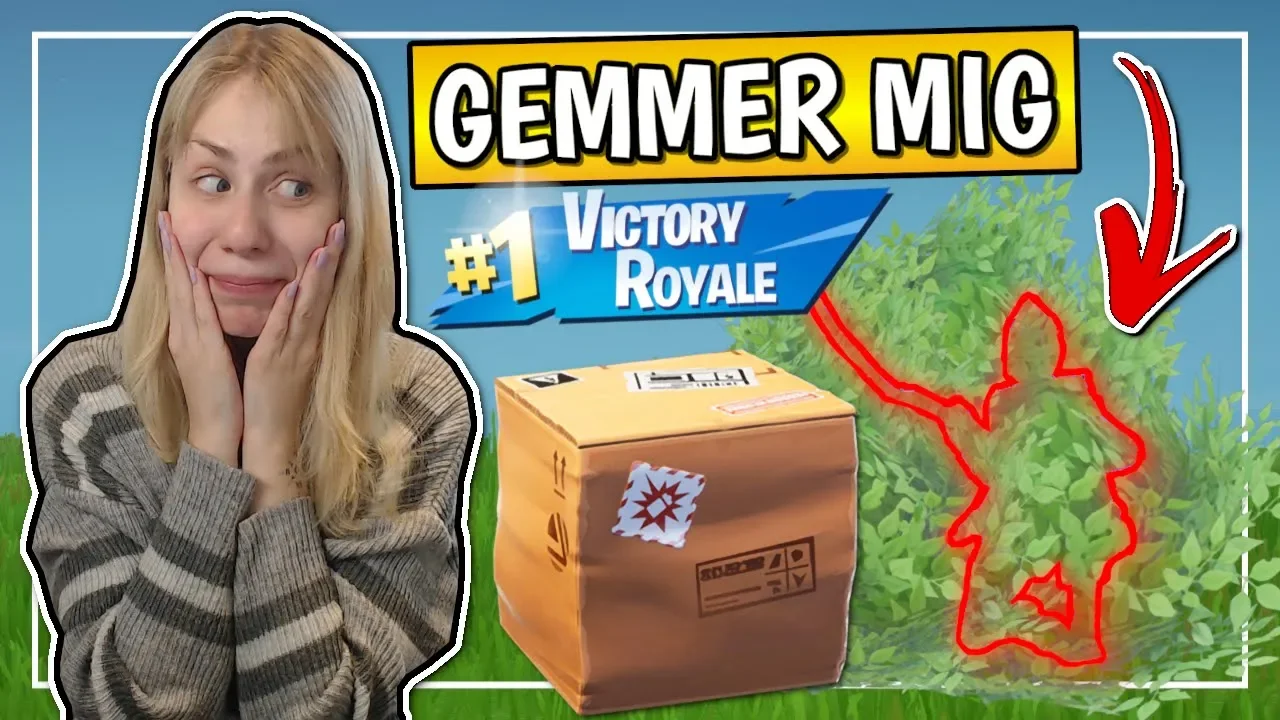 VINDER VED KUN AT GEMME MIG I EN BUSK