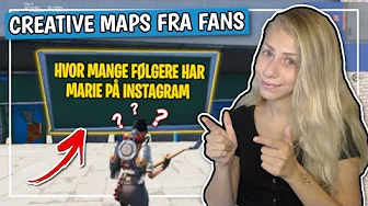 JEG PRØVER CREATIVE MAPS FRA FANS (FORTNITE DANSK)