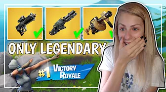 VINDER MED *LEGENDARY ONLY* LOOT (FORTNITE DANSK)