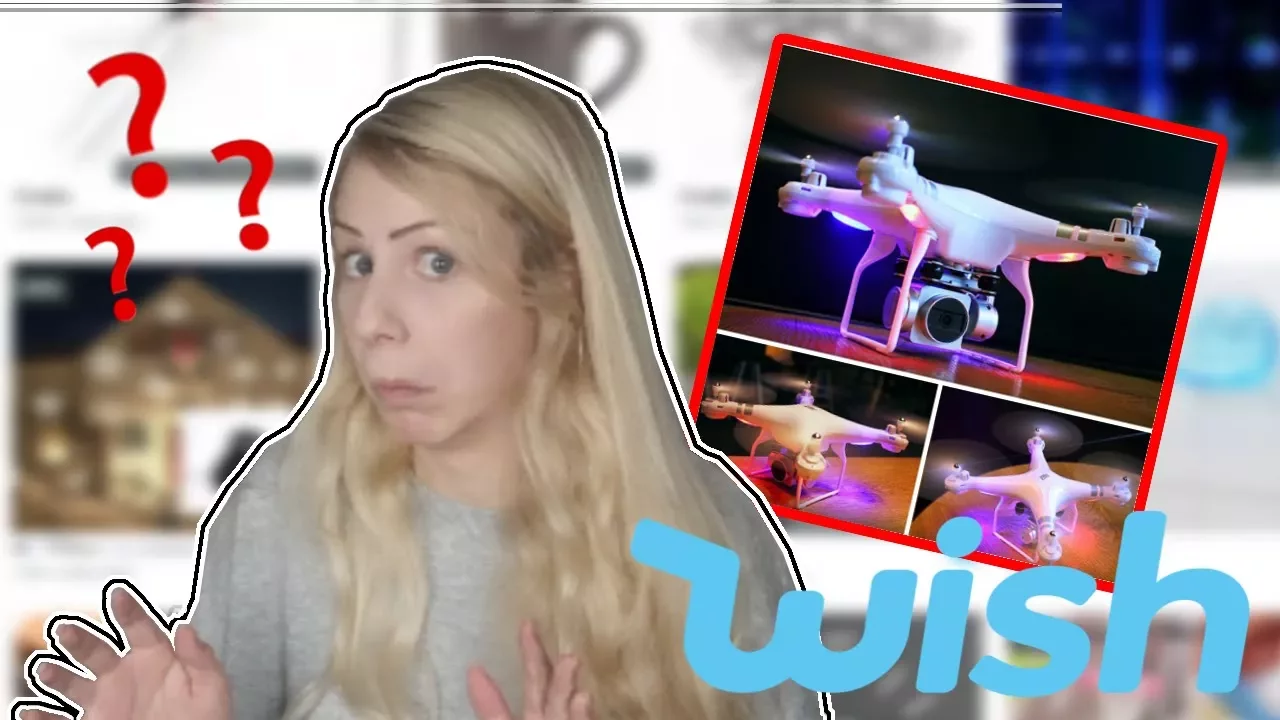 TESTER DRONE FRA WISH | Krims Krams Shopping