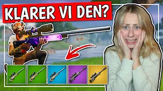 Sniper *ONLY* Challenge (FORTNITE DANSK)