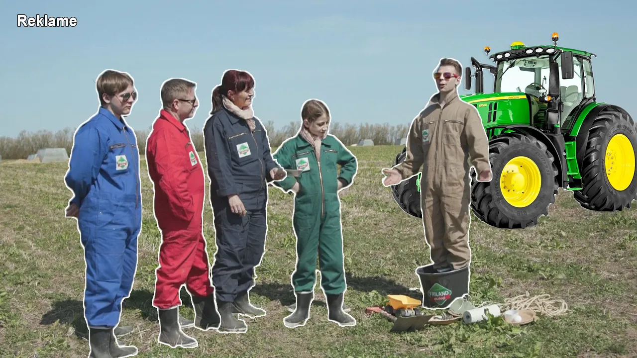 Familien Münster Besøger bondegård