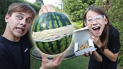 1000 Elastikker VS Vandmelon