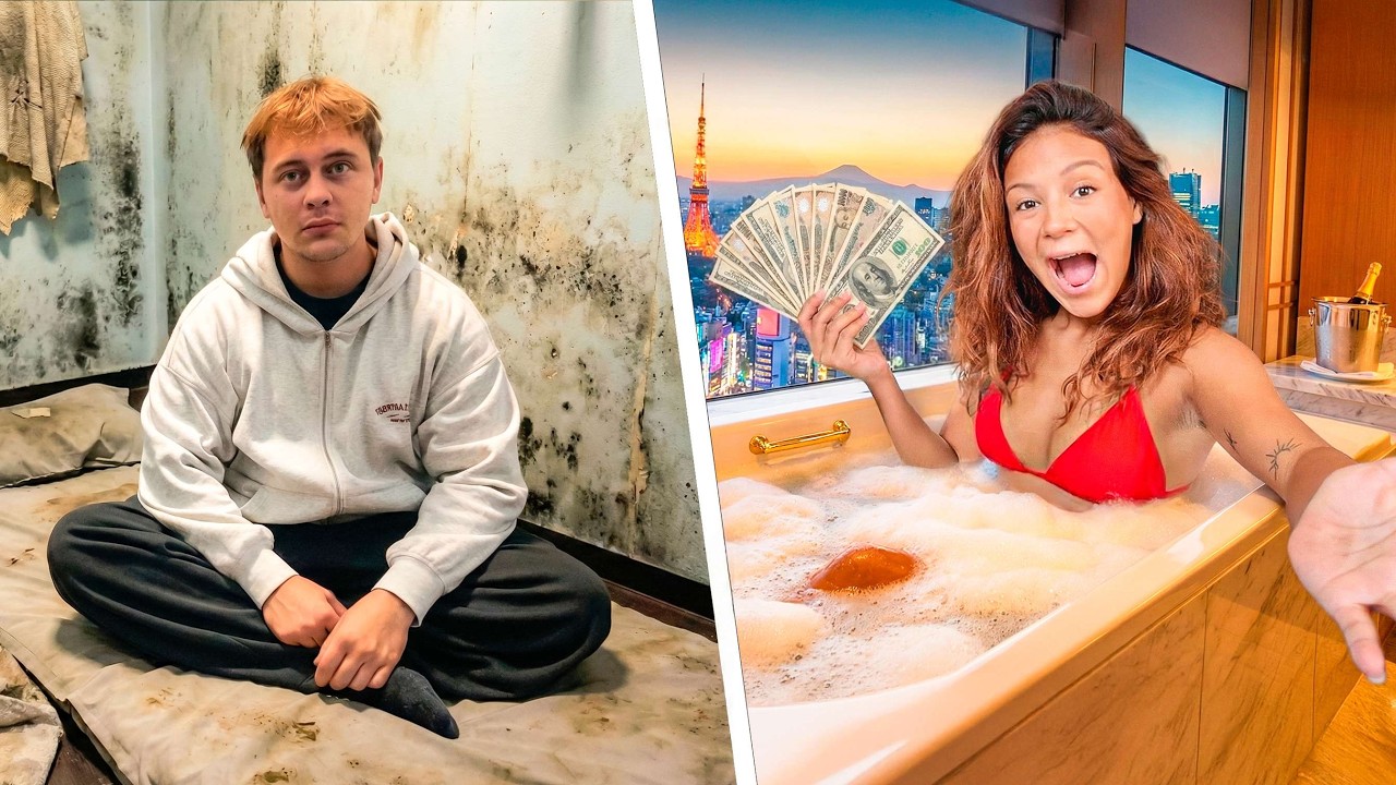 Billigste vs Dyreste overnatning i Japan