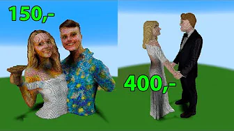 Betaler fremmede for at bygge Jas og Mika i Minecraft