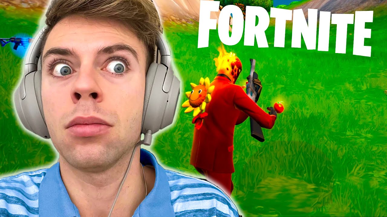Morten spiller Fortnite