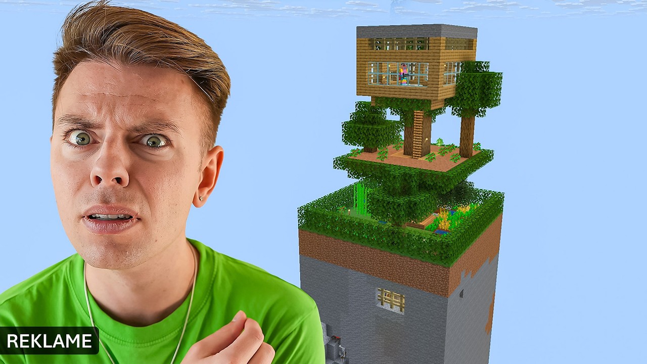 Bygger vores på vores ONE CHUNK i Minecraft