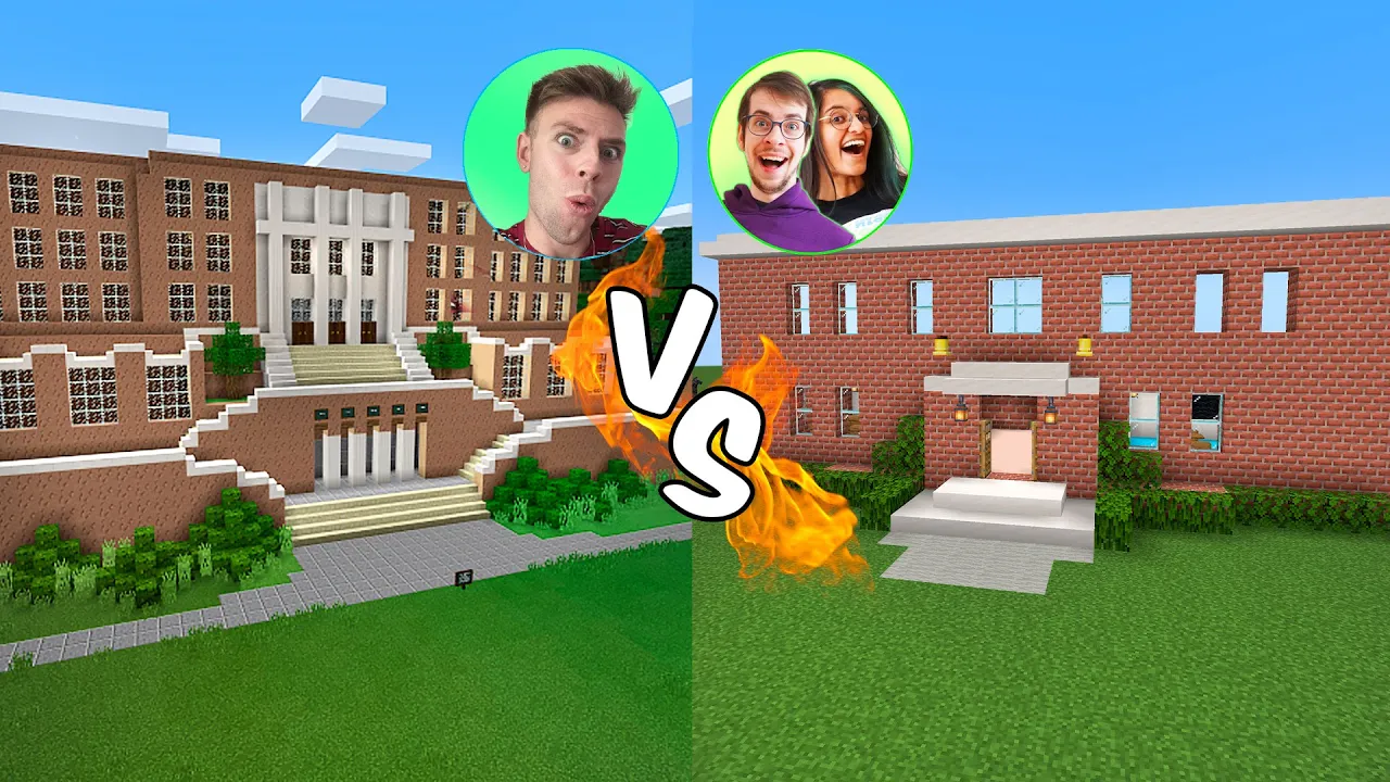 Hvem kan bygge den flotteste Skole i Minecraft?