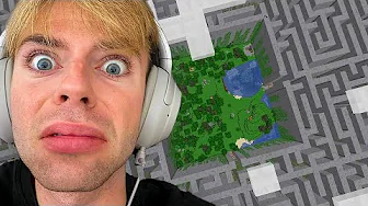Fanget i en labyrint i Minecraft
