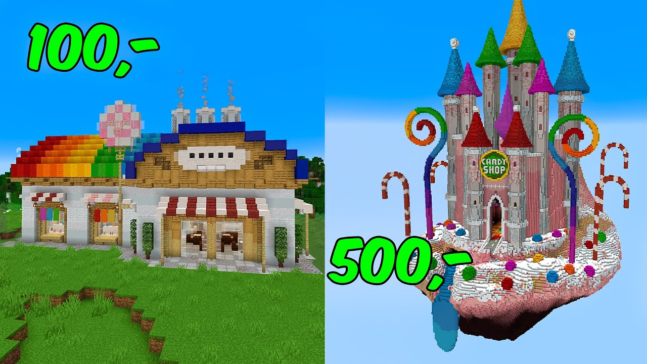 Betaler fremmede for at bygge en Slikbutik Minecraft