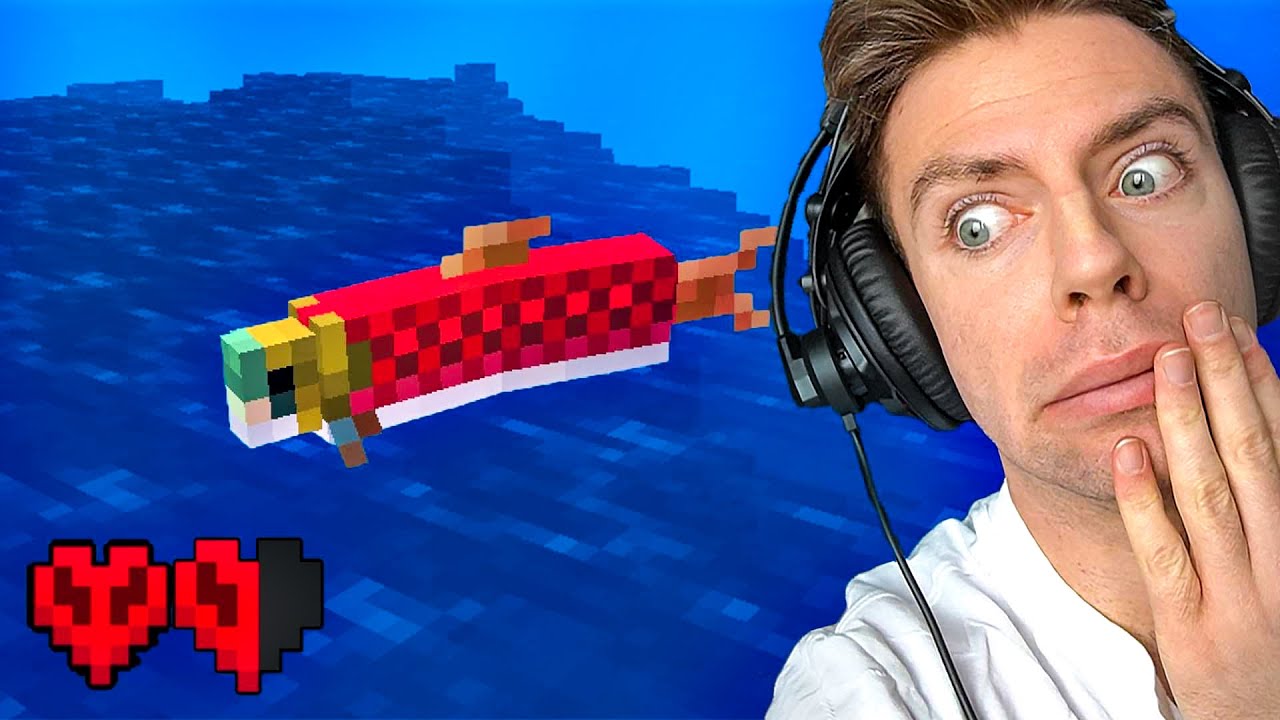 Bliver forvandlet til en Fisk i Minecraft!