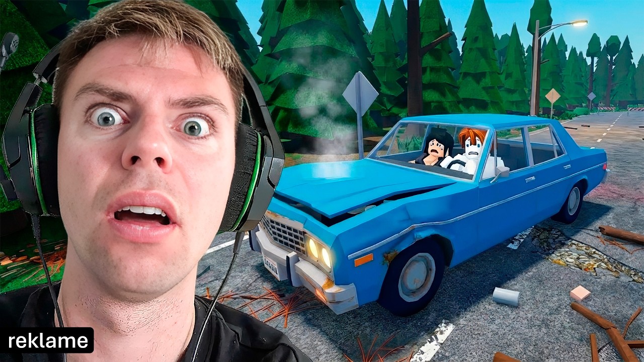 Vores bil gik i stykker i Roblox (Gyser spil)