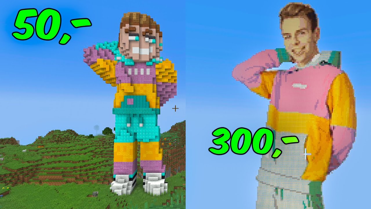 Betaler fremmede for at bygge mig i Minecraft