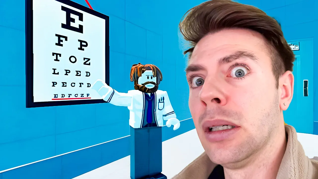 Tester mine øjne i Roblox