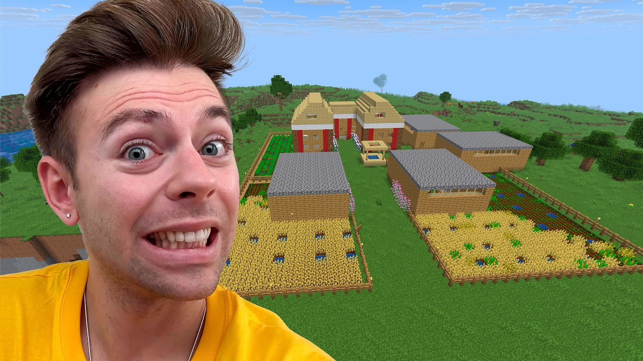 Bygger en kæmpe bondegård i min Minecraft By