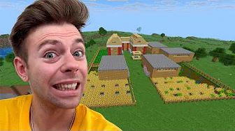 Bygger en kæmpe bondegård i min Minecraft By