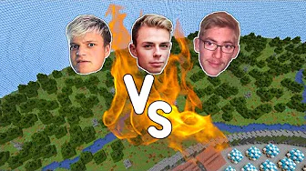 Minecraft krig! (Spillejan vs Morten vs Tobias)