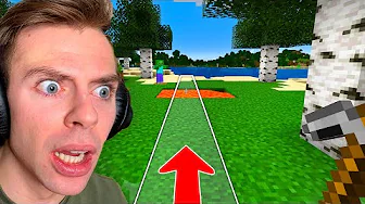 Minecraft, men jeg må kun gå ligeud!