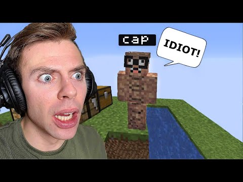 Casper driller i Minecraft Skyblock