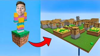 Fra 1 blok til KÆMPE by i Minecraft