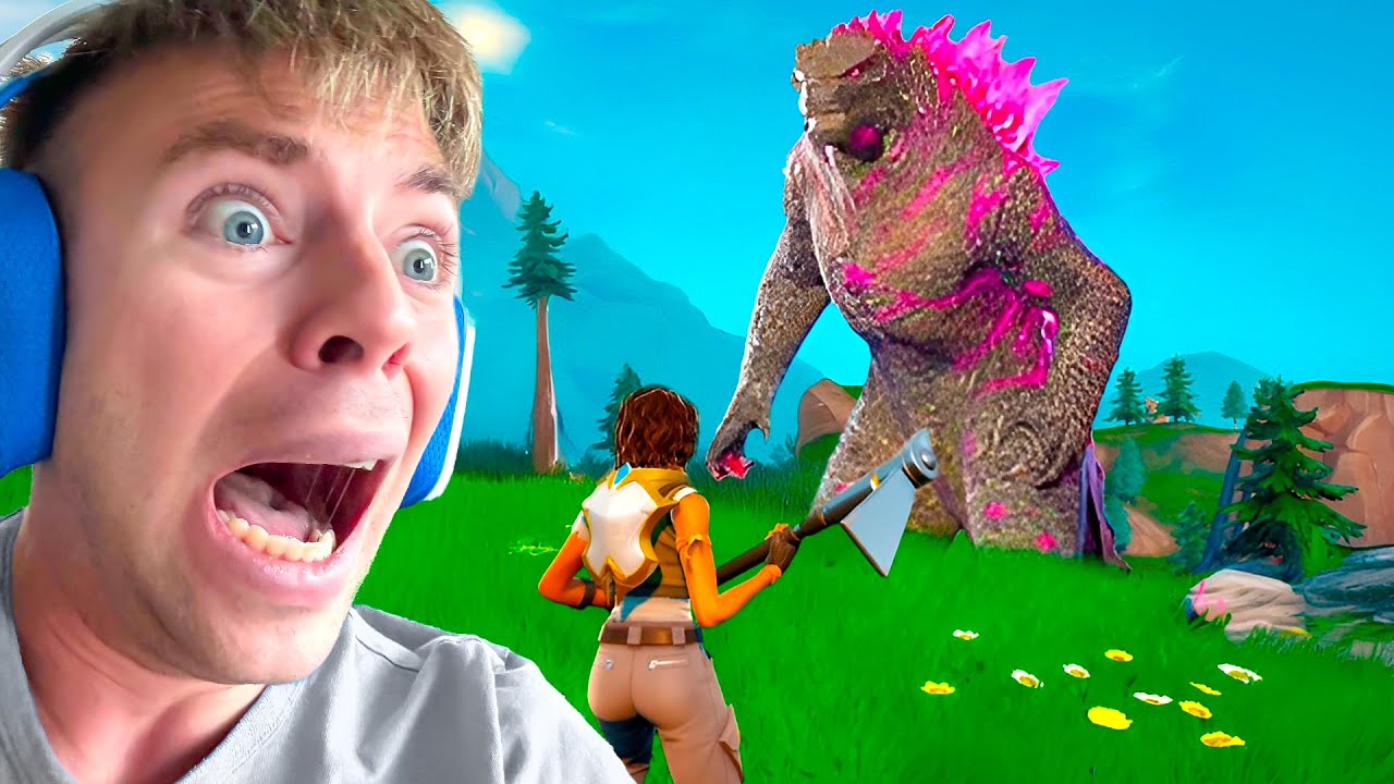MØDER GODZILLA I FORTNITE!