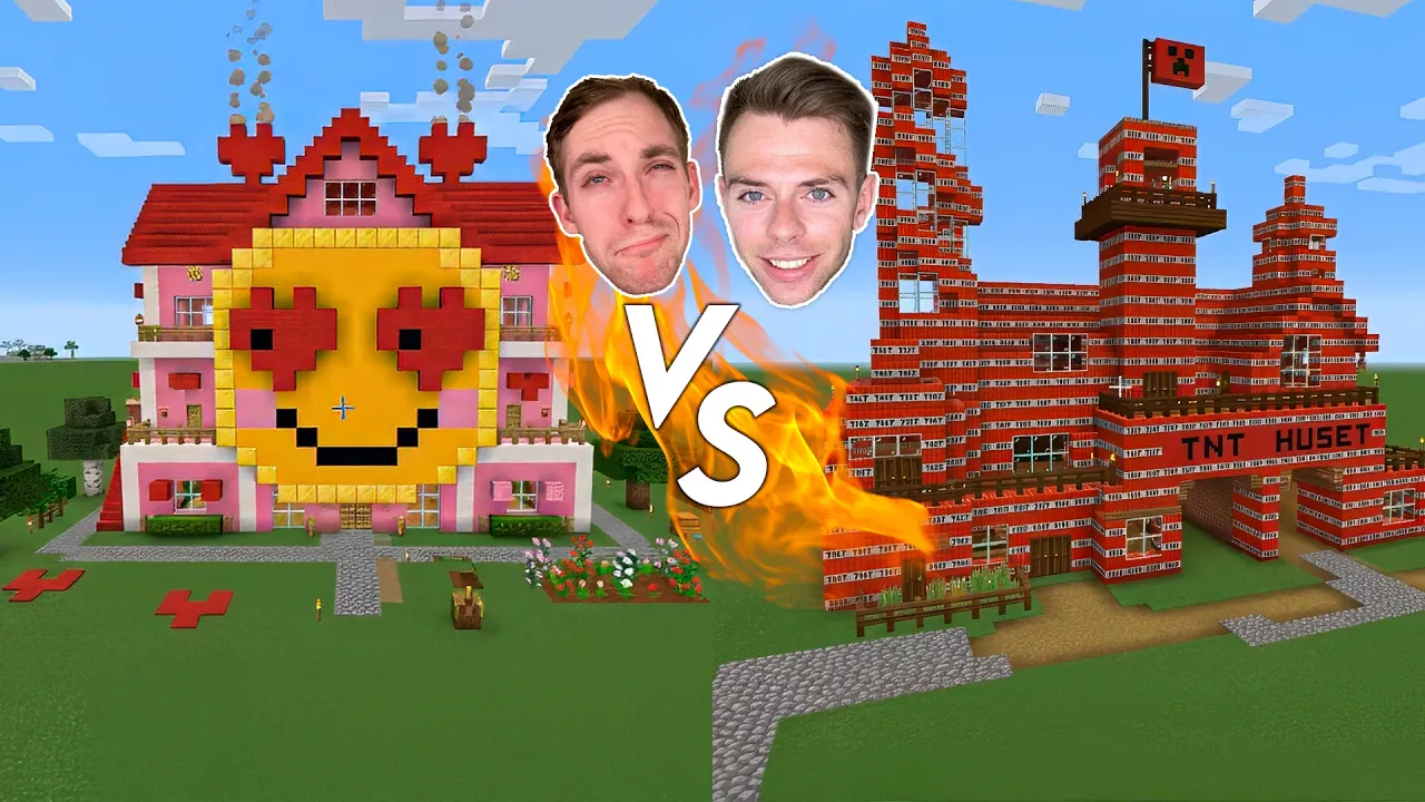 Hvem kan bygge det mærkeligste hus i Minecraft?