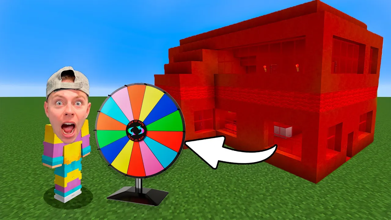 Lykkehjulet bestemmer mit hus i Minecraft