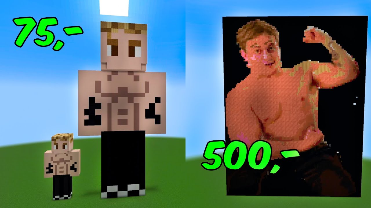 Betaler fremmede for at bygge Max i Minecraft