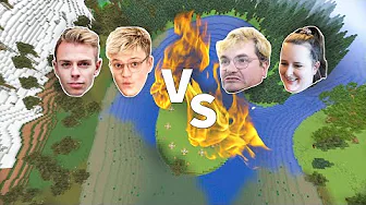 Minecraft krig! (Kristan & Morten vs Cap & Lejbe)