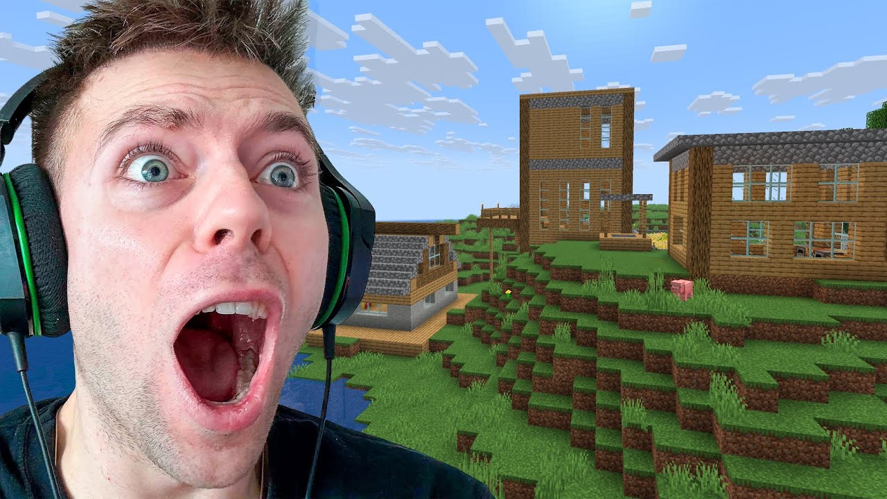 Bygger mit hus i vores Minecraft By