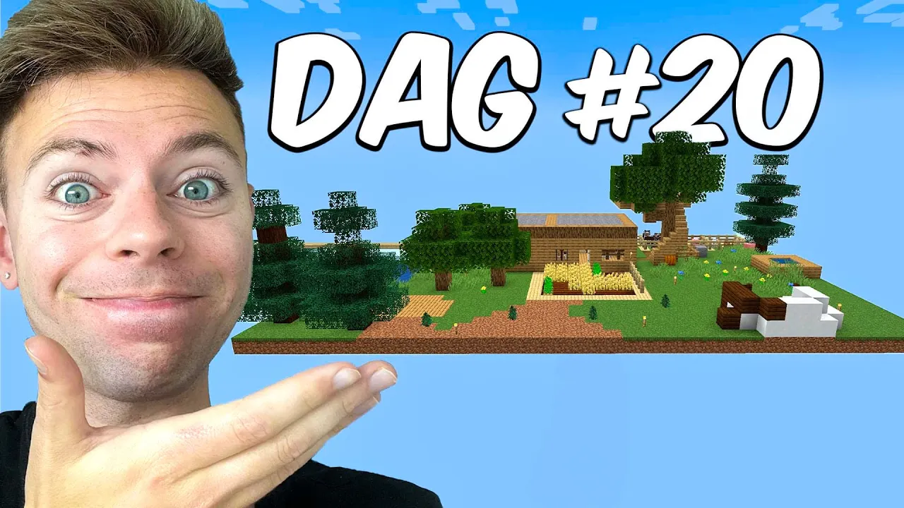 Overlever 25 dage på en blok i Minecraft