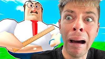 Flygt fra ond skole lærer i Roblox!