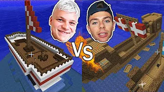 HVEM KAN BYGGE DEN FLOTTESTE BÅD I MINECRAFT?