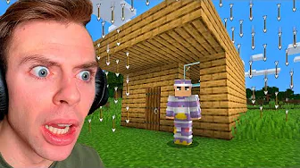 Overlever 4 dage med pil regn i Minecraft
