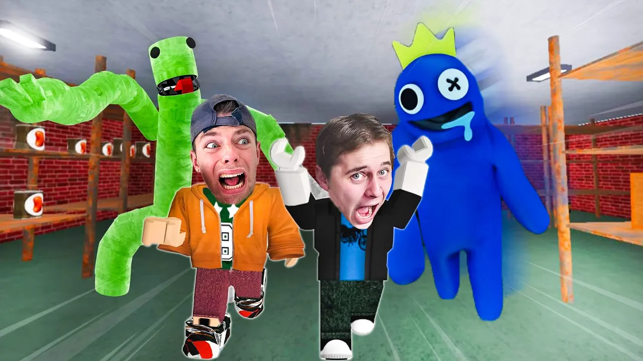 Flygter fra Rainbow Friends med Max