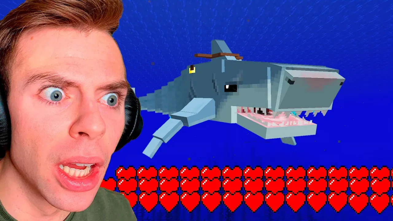 Bliver forvandlet til en Haj i Minecraft