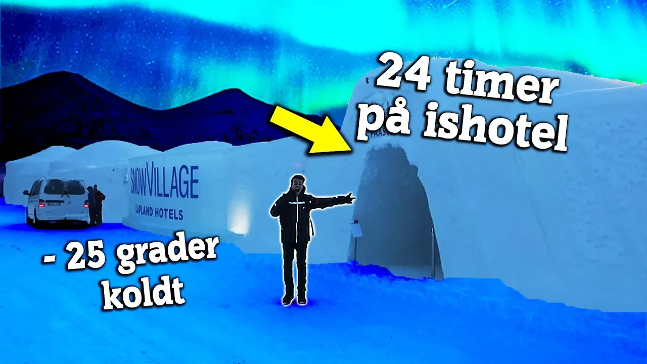 Ishotel og ultra koldt vejr i Finland