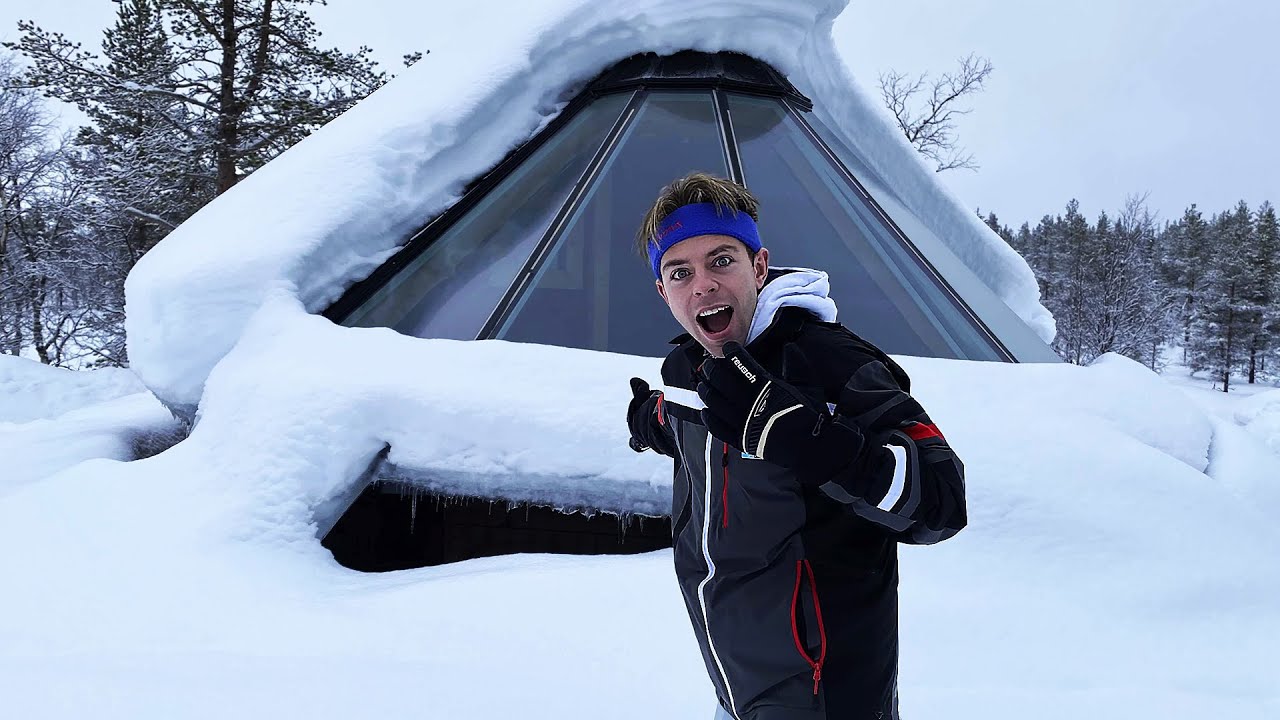 Overnatter i en Iglo Hytte i Finland