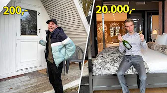 Billigste VS Dyreste overnatning i Danmark