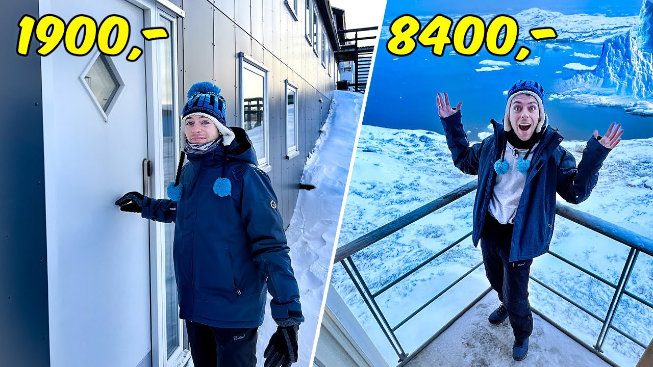 Billigste vs Dyreste overnatning på Grønland