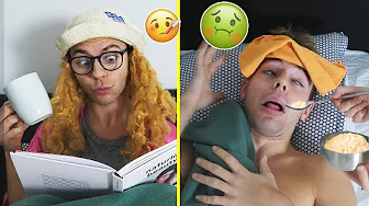 Piger VS Drenge, når man er syg (Sketch)