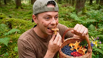 Spiser kun mad fra Skoven en hel dag