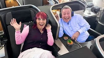 Flyver på Business Class for første gang!