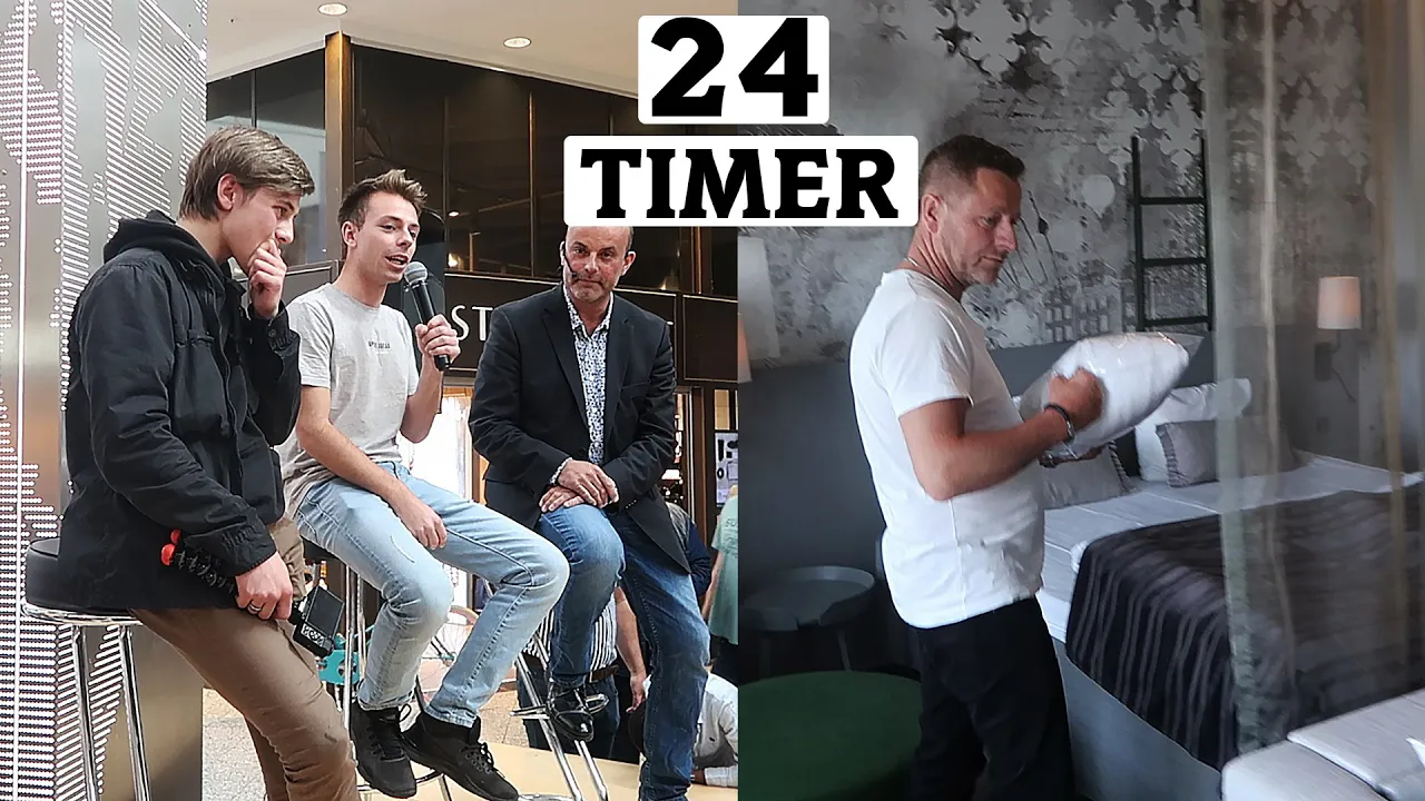 Max og Morten på scenen - 24 timer med familien Münster
