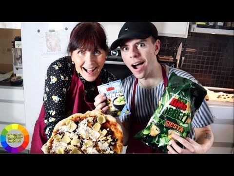 PIZZA MED CHIPS OG DIP /Mutti og Mortens køkken