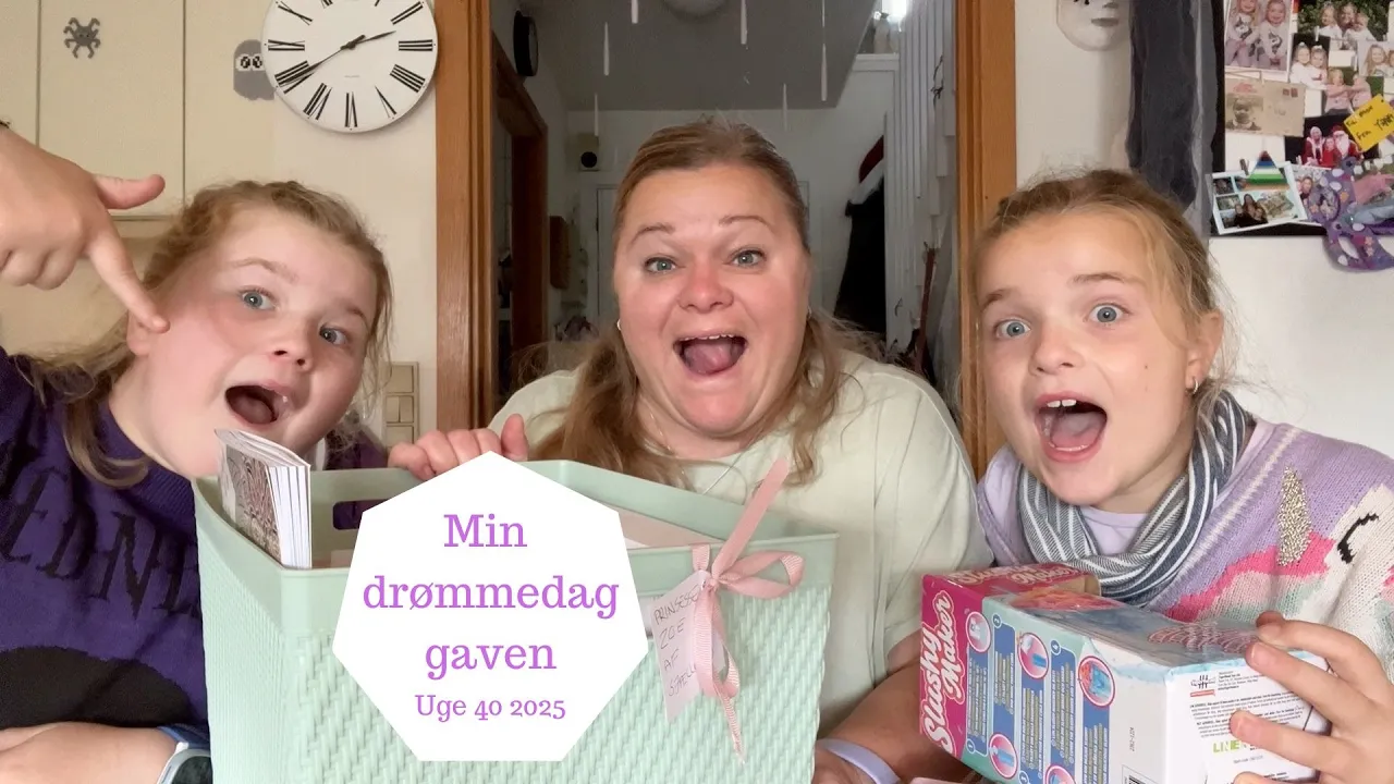 Unboxer Min drømmedag gaven