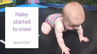 Haley started to crawl