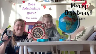 ZOE VISER SINE 7 ÅRS FØDSELSDAGSGAVER