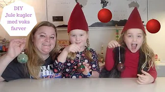 DIY JULE KUGLER MED VOKS FARVER