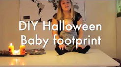 DIY Halloween baby footprint 2015